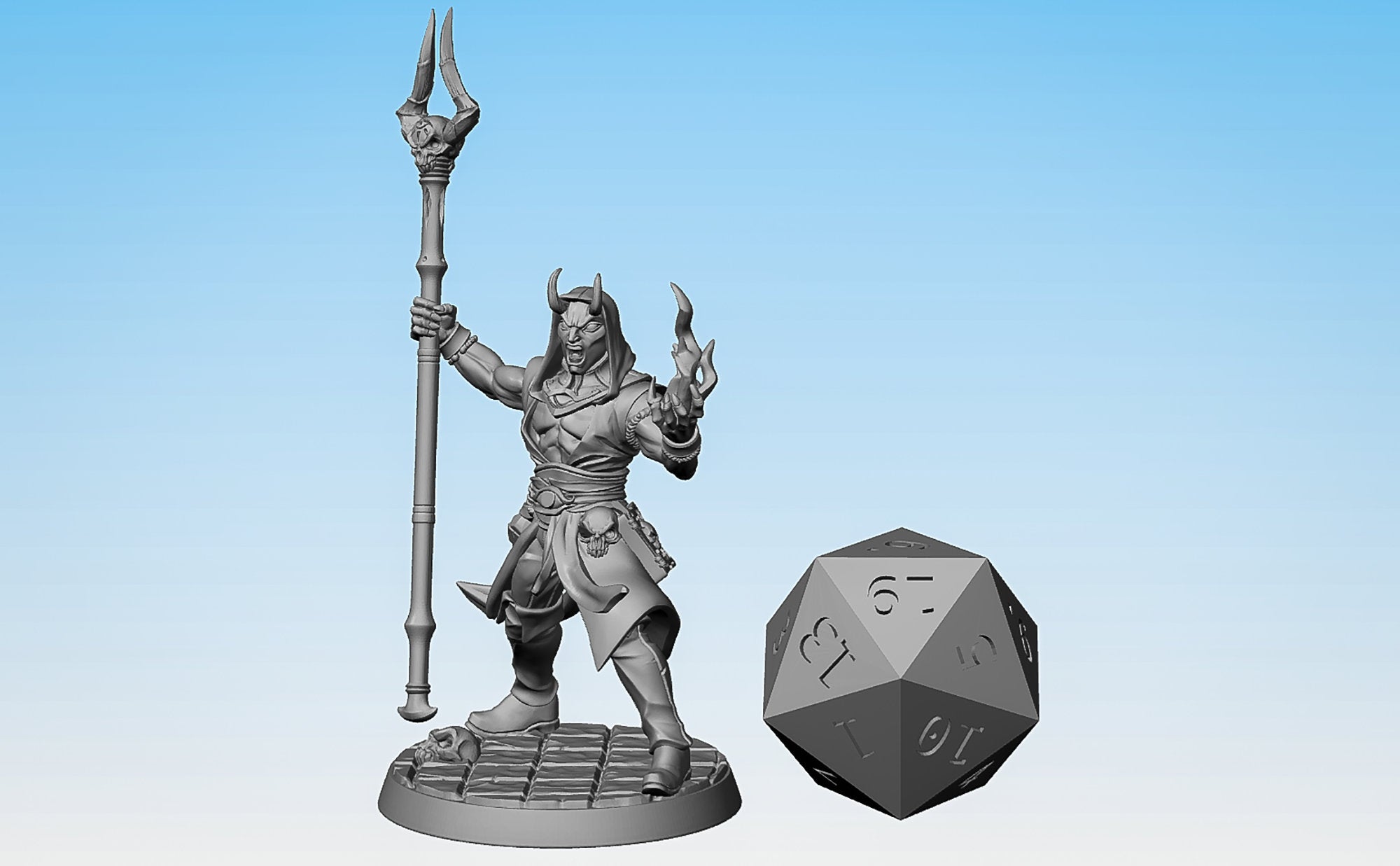 TIEFLING Warlock "Mezzalfiend Trickster C"-Role Playing Miniatures