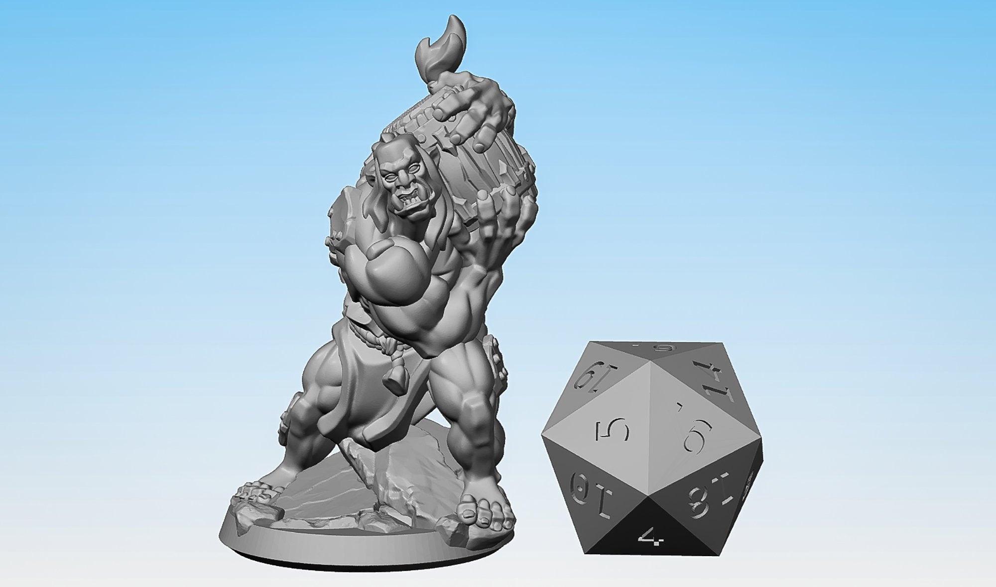 ORC Kamikaze "Bomber 02" | Dungeons and Dragons | DnD | Pathfinder | Tabletop | RPG | Hero Size | 28-32 mm-Role Playing Miniatures