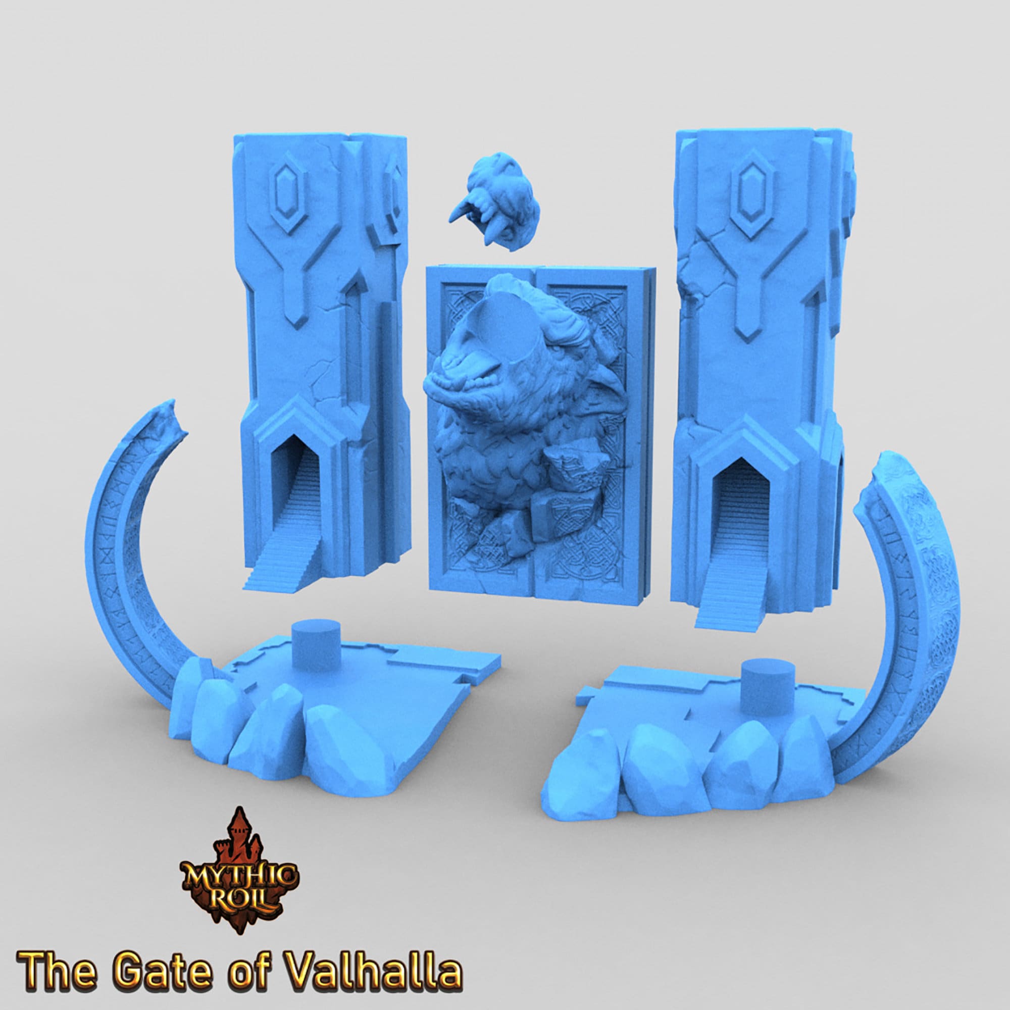 GATE of VALHALLA | Dice Tower | Mythic Roll | Dungeons & Dragons | Gaming Accessoires | Tabletop | DnD | RPG | Fantasy | 3D Print-Toys