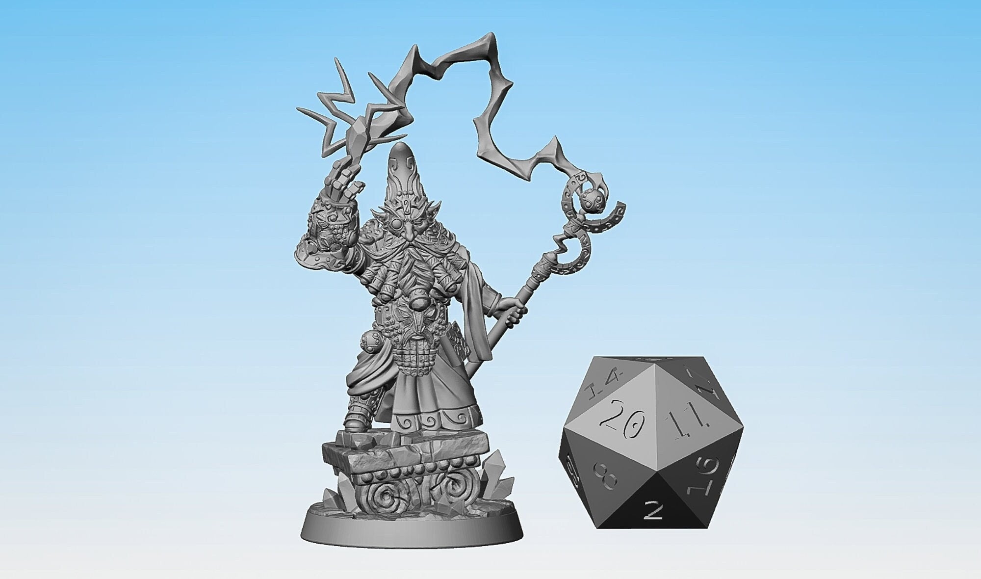 GNOME "Gilgamesh - King of Golemmar" (2 Versions)-Role Playing Miniatures