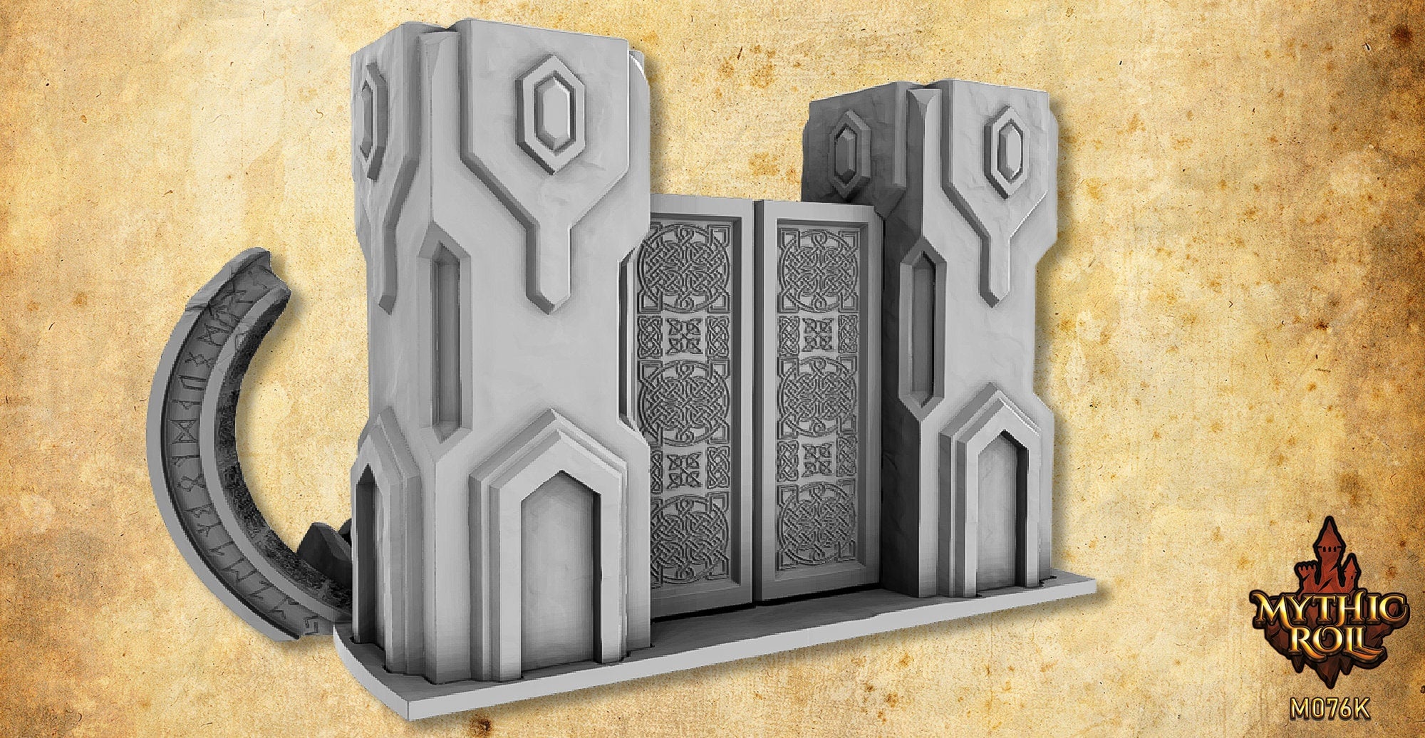 GATE of VALHALLA | Dice Tower | Mythic Roll | Dungeons & Dragons | Gaming Accessoires | Tabletop | DnD | RPG | Fantasy | 3D Print-Toys