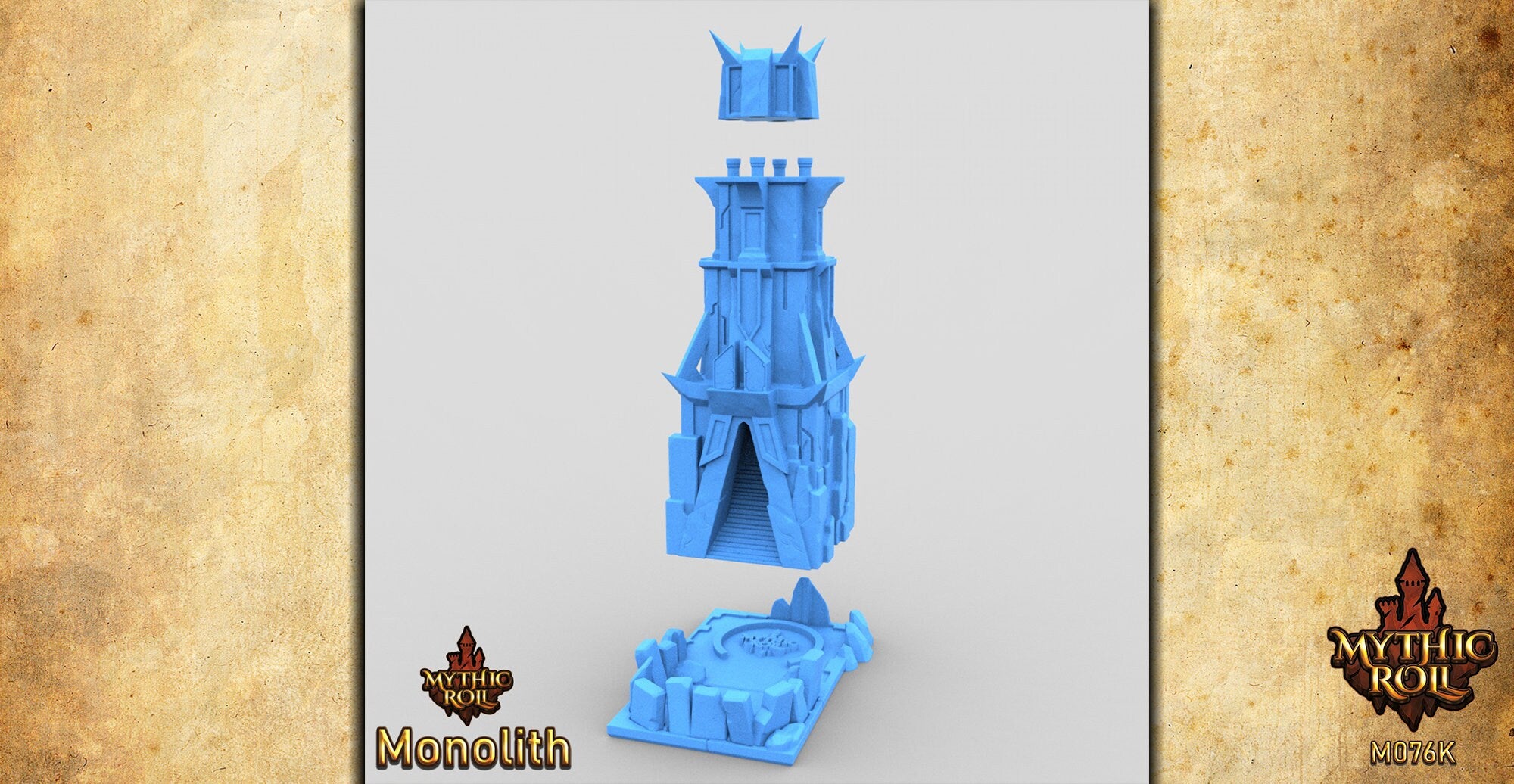 MONOLITH | Dice Tower | Mythic Roll | Dungeons & Dragons | Gaming Accessoires | Tabletop | DnD | RPG | Fantasy-Toys