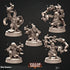 DWARF "Fire Casters" 5 Versions | 8K Print | Dungeons and Dragons | DnD | Pathfinder | Tabletop | ttrpg | Wargaming | Warhammer | 28-32 mm-Role Playing Miniatures