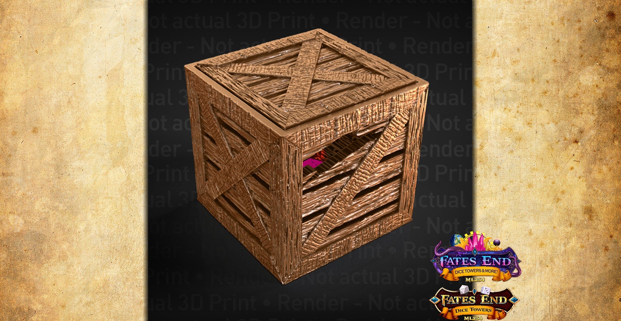 Dice Jail / Vault "Crate" | Dungeons & Dragons | Gaming Accessoires | Tabletop | DnD | RPG | Fantasy-Toys