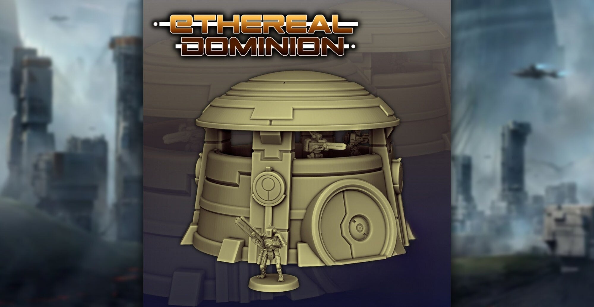 Terrain Bunker 01 "Ethereal Domain" | Wargaming | Warhammer | Pathfinder | Dungeons & Dragons | Tabletop | DnD | Fantasy | Scifi | 28-32 mm-Toys