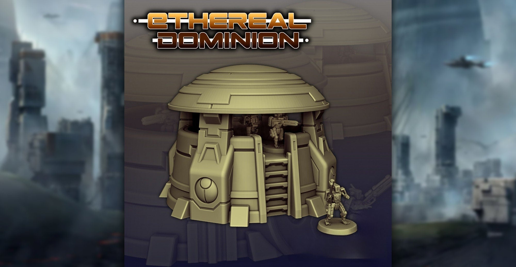 Terrain Bunker 02 "Ethereal Domain" | Wargaming | Warhammer | Pathfinder | Dungeons & Dragons | Tabletop | DnD | Fantasy | Scifi | 28-32 mm-Toys