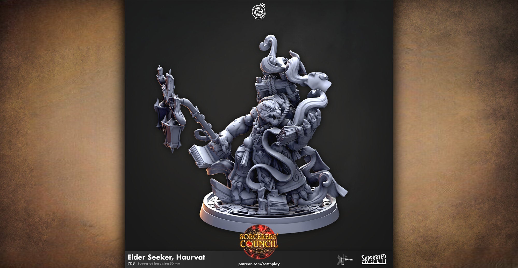 Tortle Mage "Elder Seeker" | 8K Print | Dungeons and Dragons | DnD | Pathfinder | Tabletop | ttrpg | Wargaming | Warhammer | 28-32mm-Role Playing Miniatures