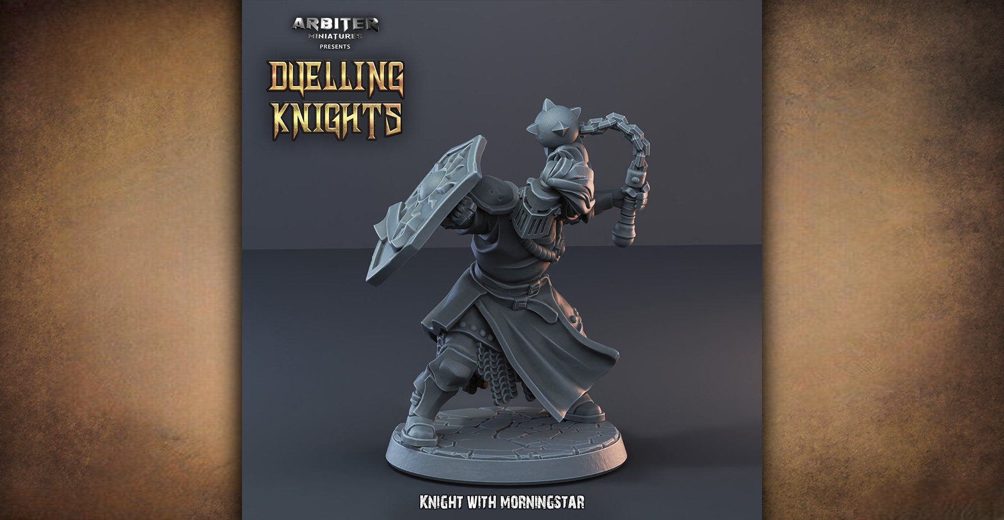Knight "With Morningstar"-Role Playing Miniatures