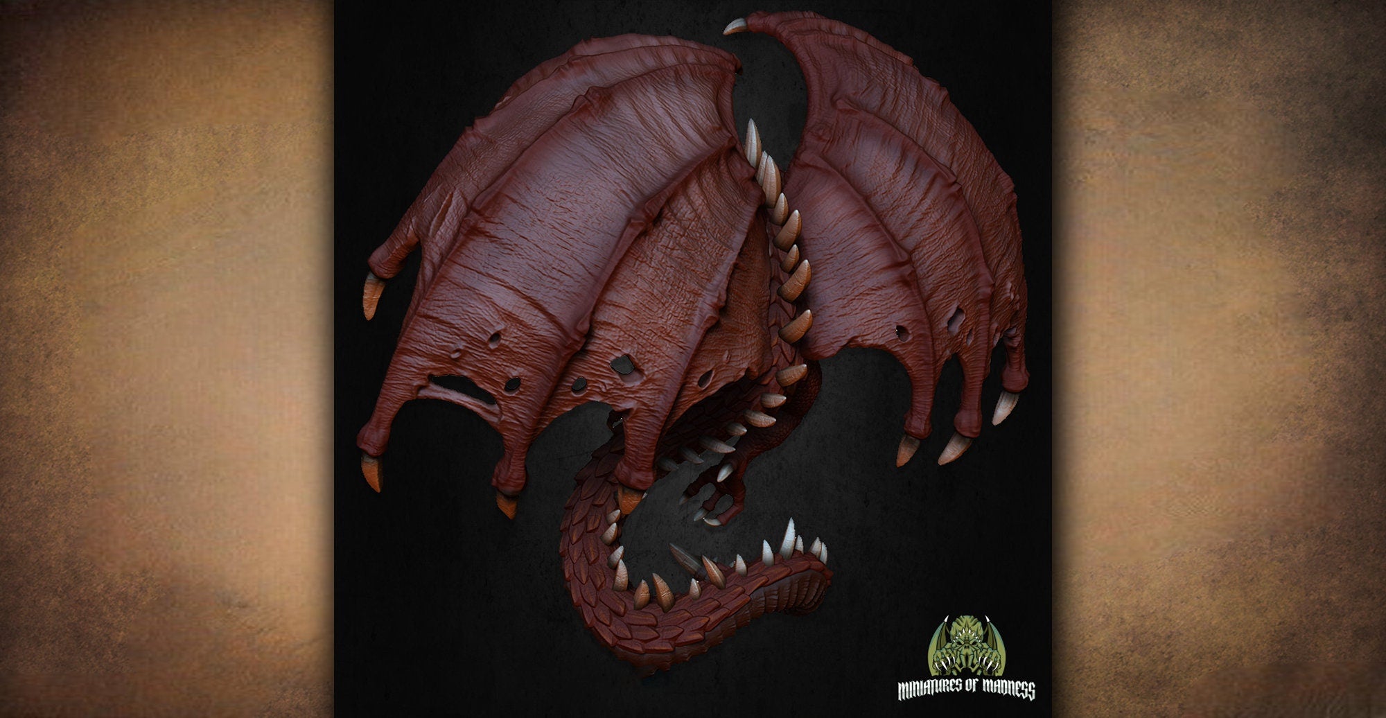 RED DRAGON "Last Words" | 12K 3D Print | Dungeons and Dragons | DnD | Pathfinder | Tabletop | Hero Size | 28-32 mm-Role Playing Miniatures
