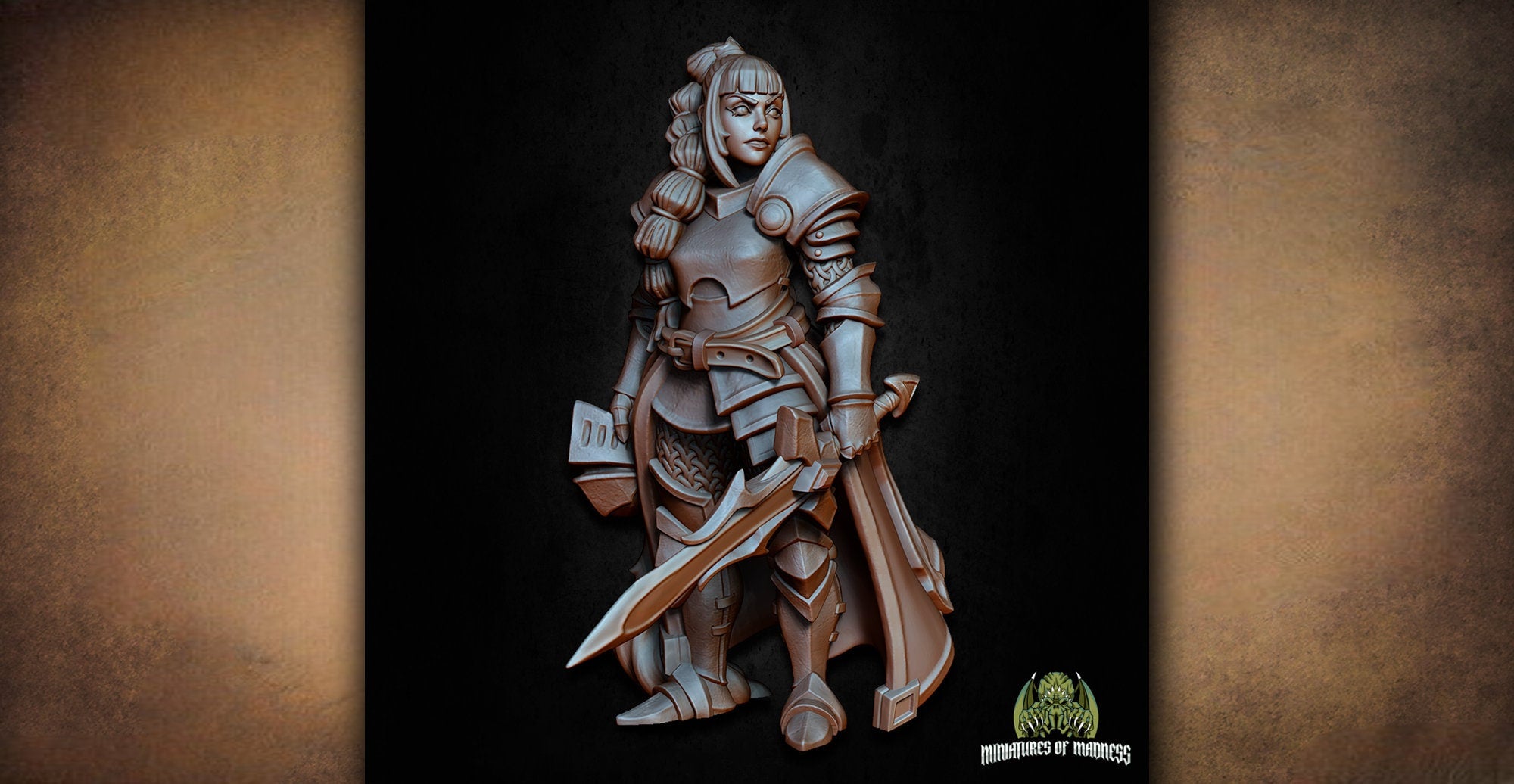 Half-Elf "Ester Sunwalker"-Role Playing Miniatures