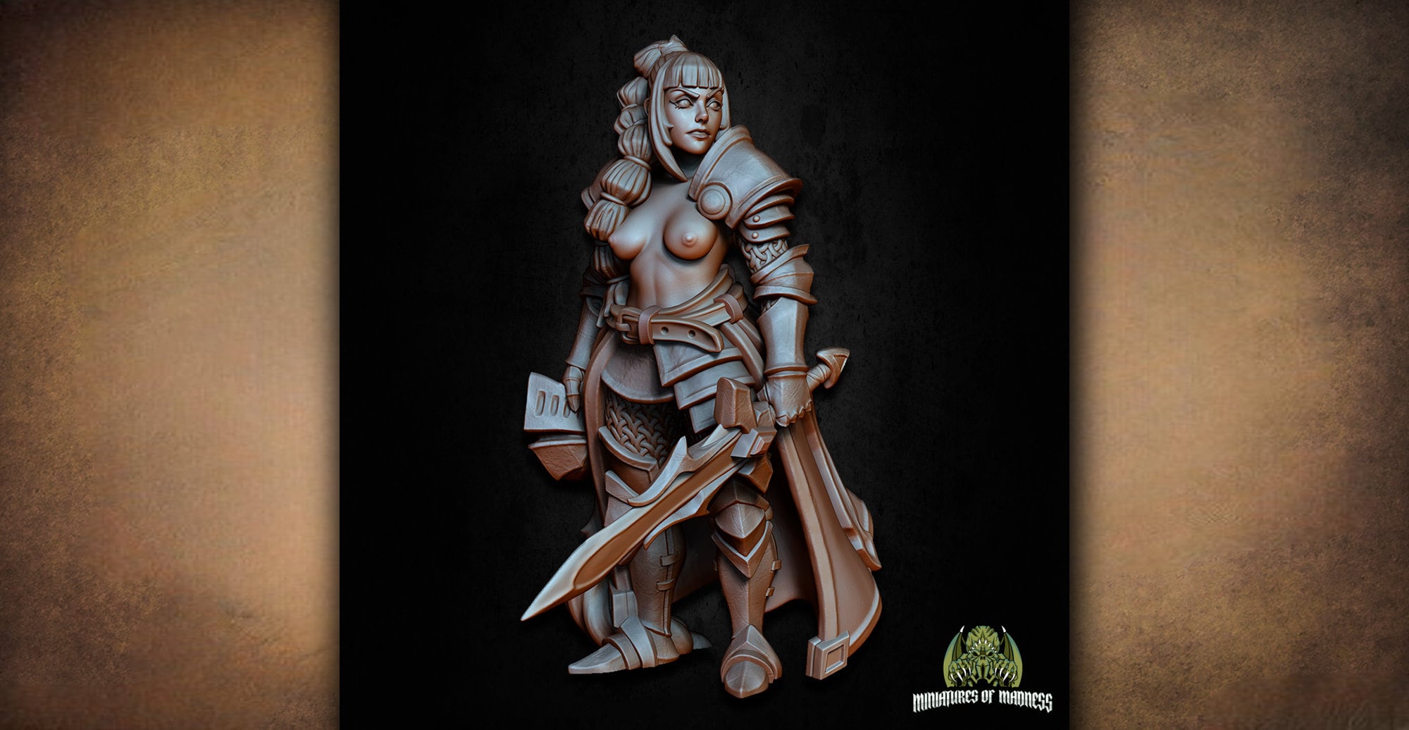 Half-Elf "Ester Sunwalker"-Role Playing Miniatures