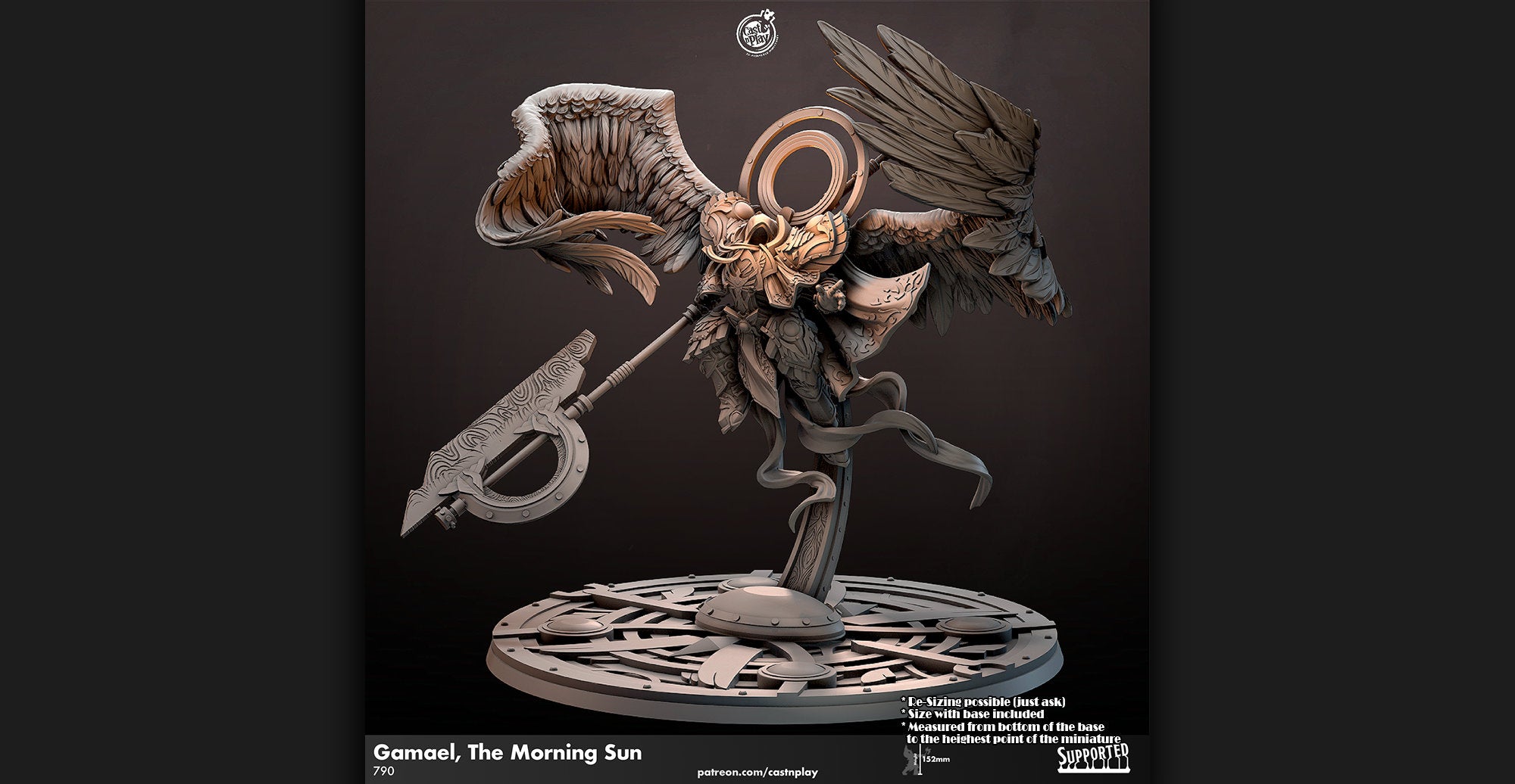 ARCHANGEL "Gamael, The Morning Sun"-Role Playing Miniatures