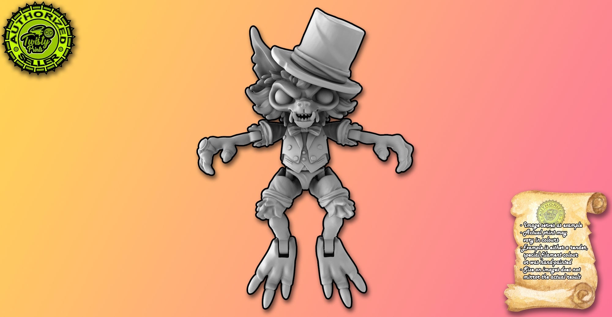 Gentleman Werewolf | ARTICULATED TOY | Toys | Fidget Toy | Accessoire | Collectible | Kids Toy | 3D Print | Made in Germany-Toys
